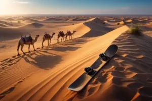 camel-trekking& sand-board-activity